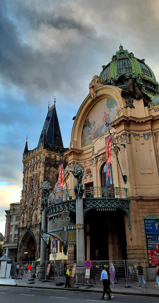 Prague Municipal House and Powder Tower